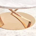 طاولة قهوة دائرية فاخرة - Image 3