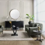 طاولة قهوة بسطح سيراميك بتصميم أولبيا