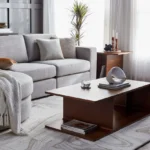 ⁦طاولة قهوة من خشب بتصميم مميز⁩ - الصورة ⁦3⁩