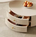 طاولة قهوة رخام على شكل دائري - Image 3