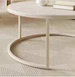 طاولة قهوة رخام على شكل دائري - Image 2