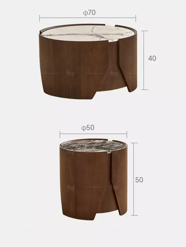 طاولات قهوة خشب بتصميم ايطالي