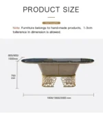 ⁦طاولة طعام مودرن بتصميم مودرن فخم⁩ - الصورة ⁦2⁩