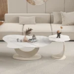 طقم طاولات قهوة مستديرة - Image 2