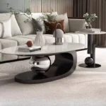 ⁦طقم طاولات قهوة على شكل بيضاوي⁩ - الصورة ⁦9⁩