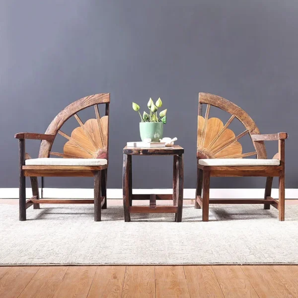 طقم غرفة معيشة مكون من كرسين و طاولة