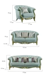 ⁦كنب كلاسيك بتطريز يدوي⁩ - الصورة ⁦13⁩