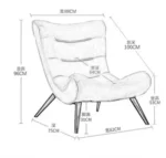 ⁦كرسي استرخاء قماش للراحة⁩ - الصورة ⁦13⁩