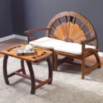 طقم غرفة معيشة مكون من كرسين و طاولة - Image 2