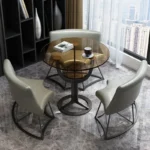 ⁦طاولة طعام مستديرة 4 كراسي⁩ - الصورة ⁦6⁩