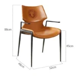 ⁦كرسي طاولة طعام من جلد⁩ - الصورة ⁦13⁩