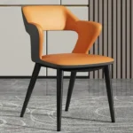 كرسي طاولة طعام جلد فخم - Image 5