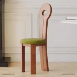 ⁦كرسي طاولة طعام خشبي فخم⁩ - الصورة ⁦4⁩