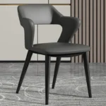 كرسي طاولة طعام جلد فخم - Image 6