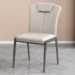 كرسي طاولة طعام جلد راقي - Image 5