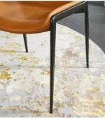 ⁦كرسي طاولة طعام من جلد⁩ - الصورة ⁦9⁩