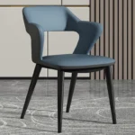 كرسي طاولة طعام جلد فخم - Image 8