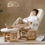 ⁦كرسي مع مسند قدم فخم⁩ - الصورة ⁦4⁩