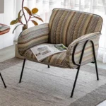 كرسي جلوس مودرن بذراعين من تصميم عتيق - Image 10