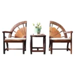 طقم غرفة معيشة مكون من كرسين و طاولة - Image 4