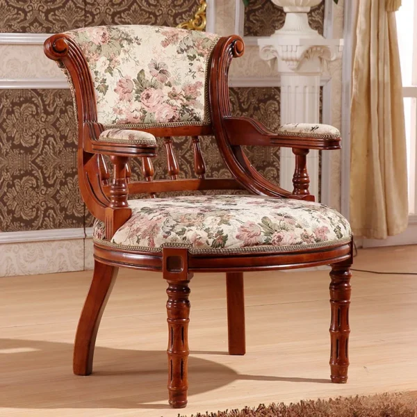 كرسي مفرد جلد ملكي