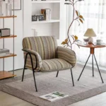 كرسي جلوس مودرن بذراعين من تصميم عتيق - Image 3