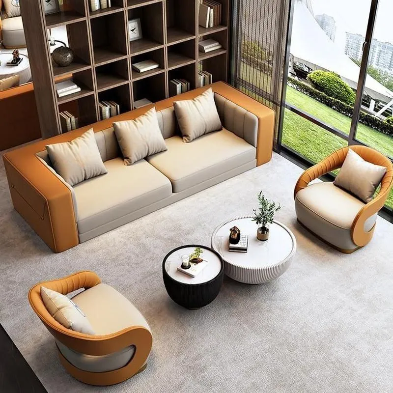 طقم كنب جلد 