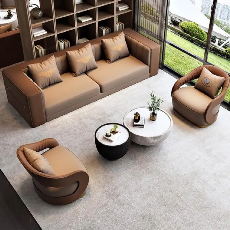 طقم كنب جلد 