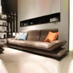 كنب بظهر متحرك جلد