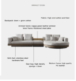 ⁦كنب زاوية دائري على شكل دائري ⁩ - الصورة ⁦9⁩