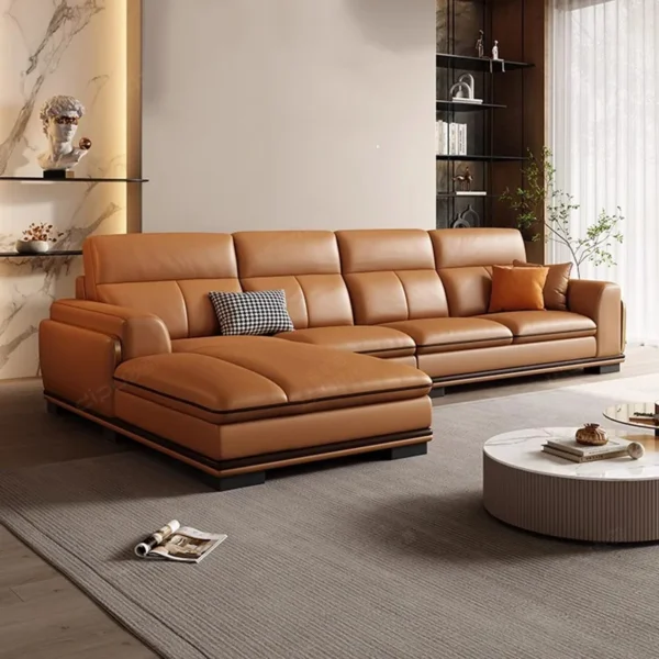 كنب زاوية مودرن جلد