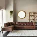 كنب زاوية مودرن من جلد فاخر - Image 2