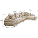 كنب زاوية فخم كلاسيكي - Image 6