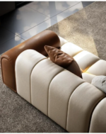 كنب صاله مودرن من جلد فاخر - Image 11