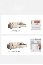 كنب صاله فخم قماش مميز بتصميم بسيط - Image 5