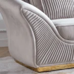 ⁦كنب مفرد من قماش مخمل⁩ - الصورة ⁦4⁩