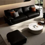 ⁦كنب صاله مودرن من جلد⁩ - الصورة ⁦4⁩