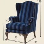 ⁦كراسي كلاسيك فخمه بتصميم مريح و مرتفع⁩ - الصورة ⁦5⁩