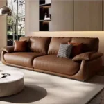 ⁦كنب صاله مودرن من جلد⁩ - الصورة ⁦5⁩