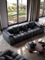 كنب صاله مودرن من جلد فاخر - Image 13