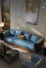 ⁦طقم كنب ايطالي جلد⁩ - الصورة ⁦21⁩