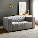 ⁦كنب مودرن ثنائي من قماش مخمل⁩ - الصورة ⁦5⁩