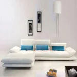 ⁦كنب بظهر متحرك بتصميم منحني⁩ - الصورة ⁦5⁩