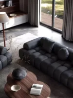 كنب صاله مودرن من جلد فاخر - Image 8