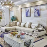 كنب زاوية فخم كلاسيكي - Image 3