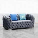 كنب صالة مودرن جلد كابتونيه - Image 6