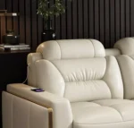 ⁦طقم كنب جلد استرخاء⁩ - الصورة ⁦6⁩