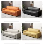 ⁦كنب مودرن جلد بتصميم كلاسيكي⁩ - الصورة ⁦11⁩