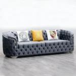 كنب صالة مودرن جلد كابتونيه - Image 12