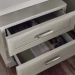 طاولة سرير جانبية درجين و رف - Image 6